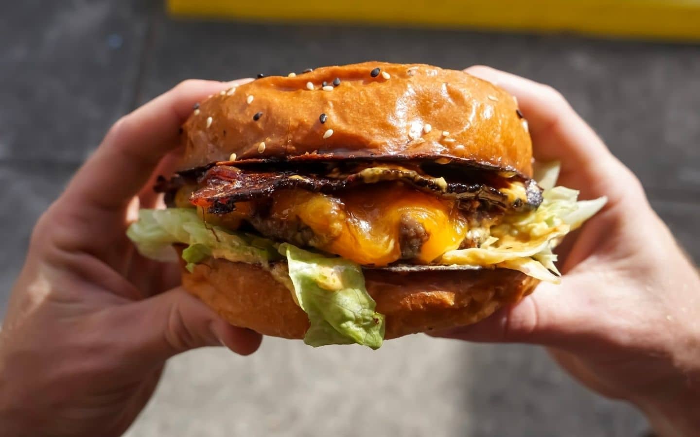 Have a cheeseburger